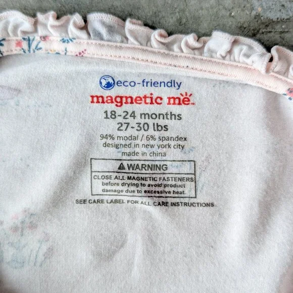 Magnetic Me Little Red Riding Hood Modal Ruffle Pajamas size 18-24M - Picture 7 of 8